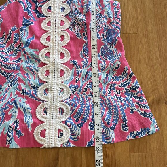 Lilly Pulitzer Women's Top 6 Annabelle Top Capri Pink Samba Sleeveless Preppy - Picture 15 of 15
